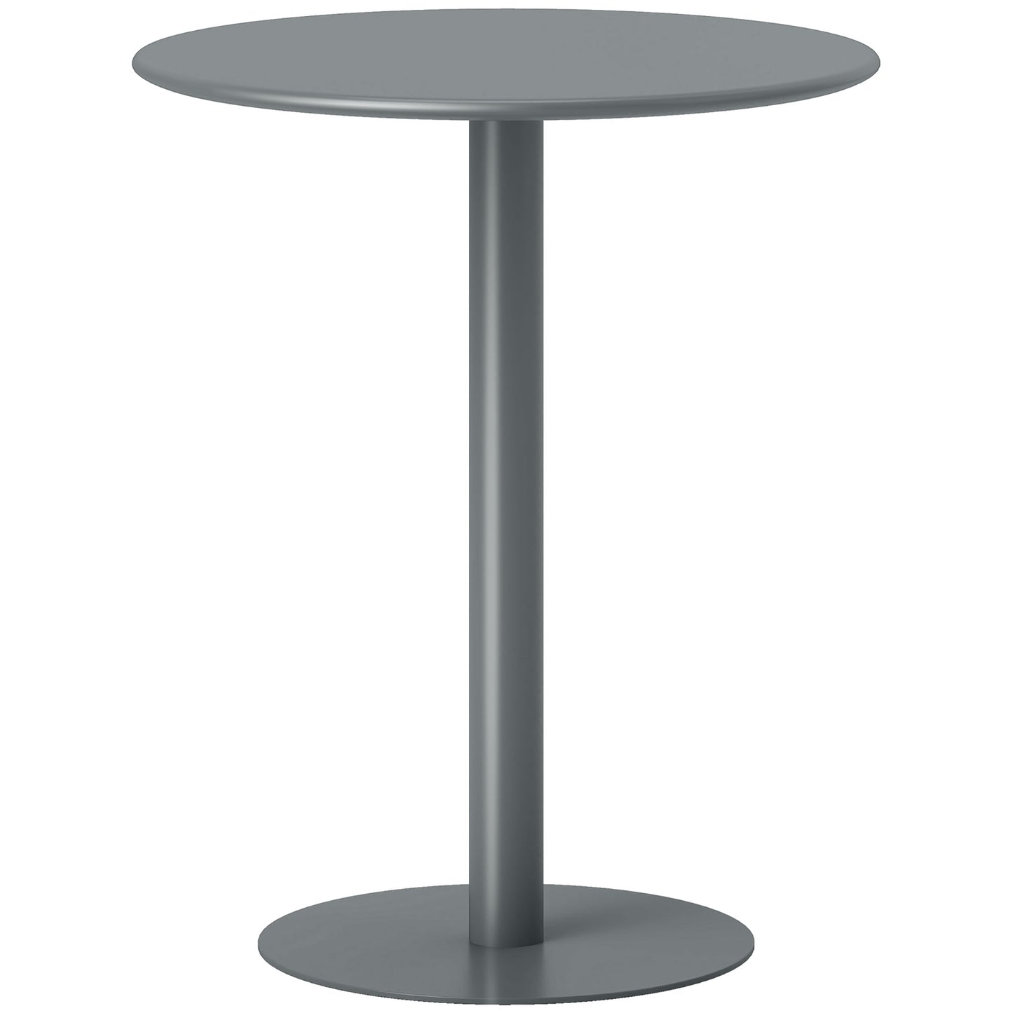 Round Steel Dining Table for 2 – Compact, Modern Design