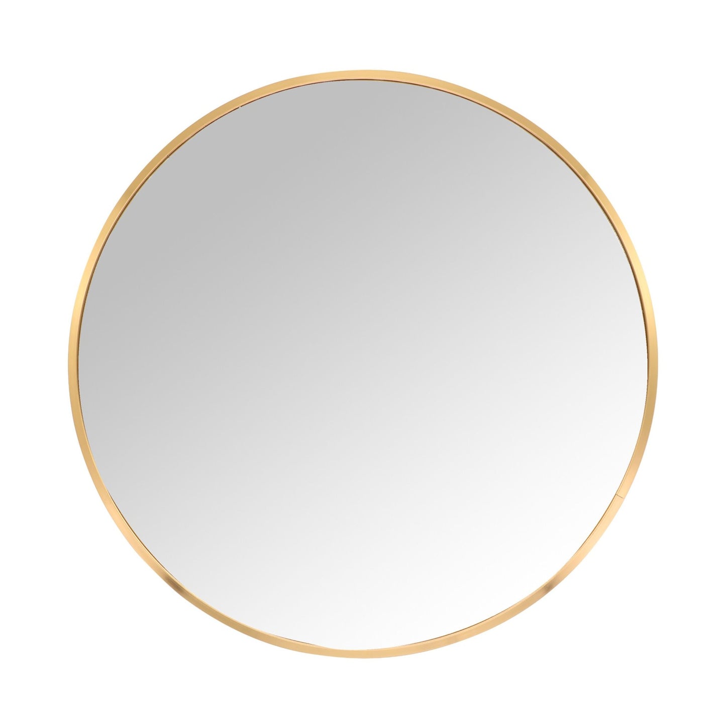 Round Wall Mirror, Metal Frame, Decorative/Vanity Use