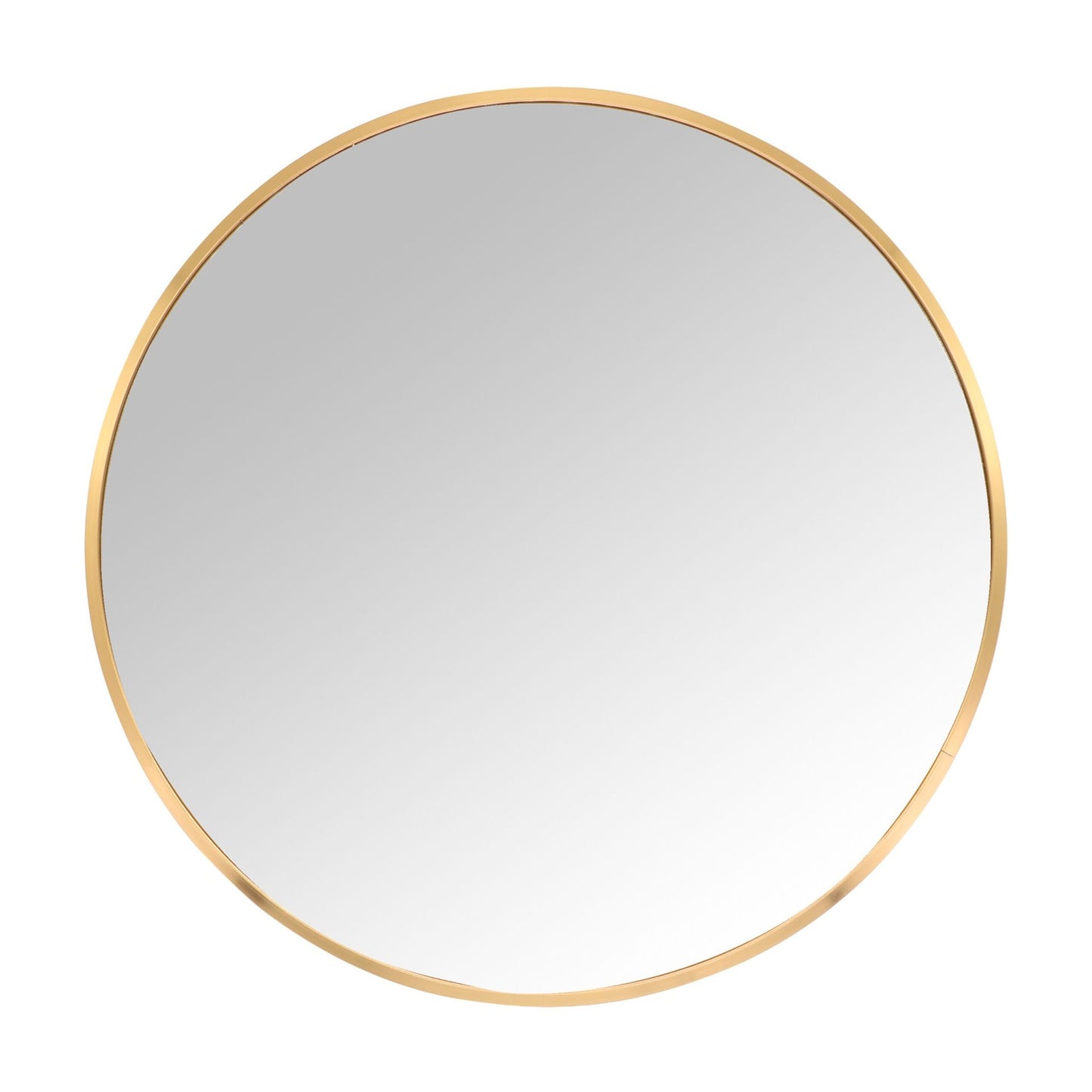 Round Wall Mirror – Metal Frame, Decorative, Versatile