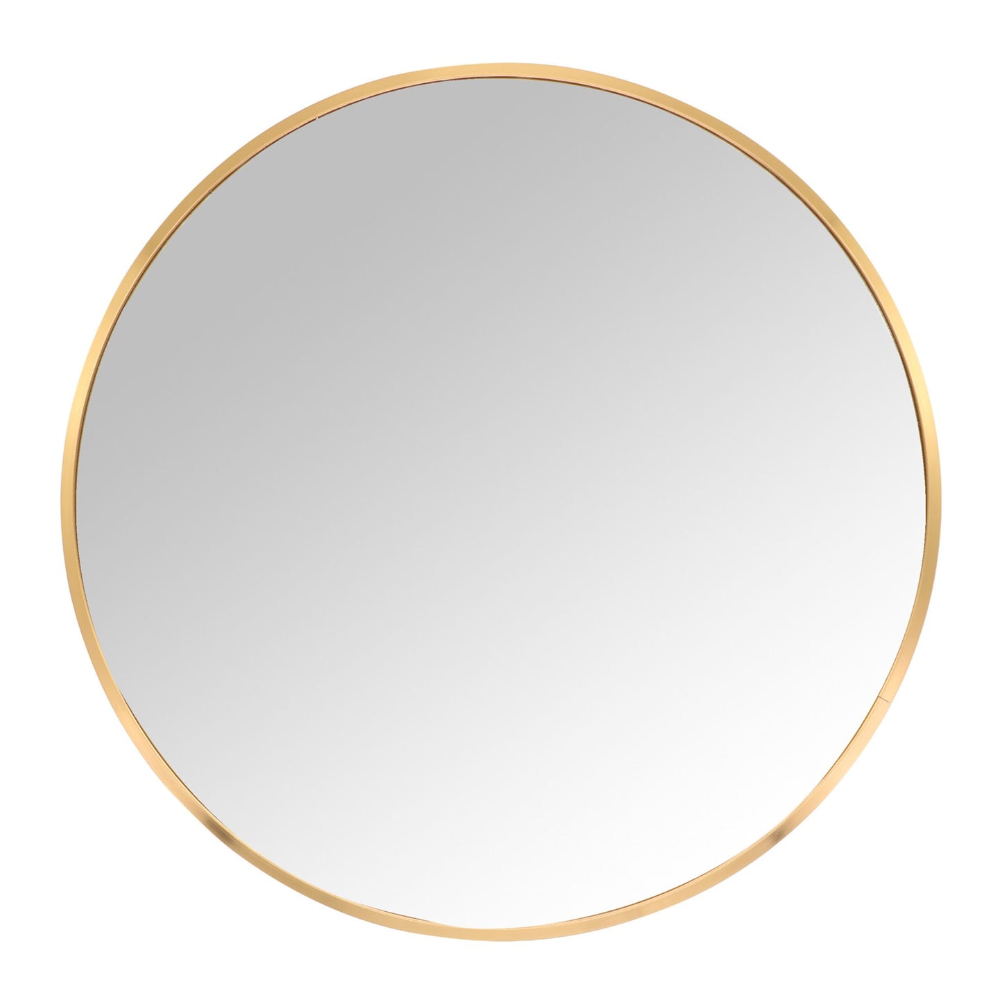 Round Wall Mirror with Metal Frame – Decorative & Functional