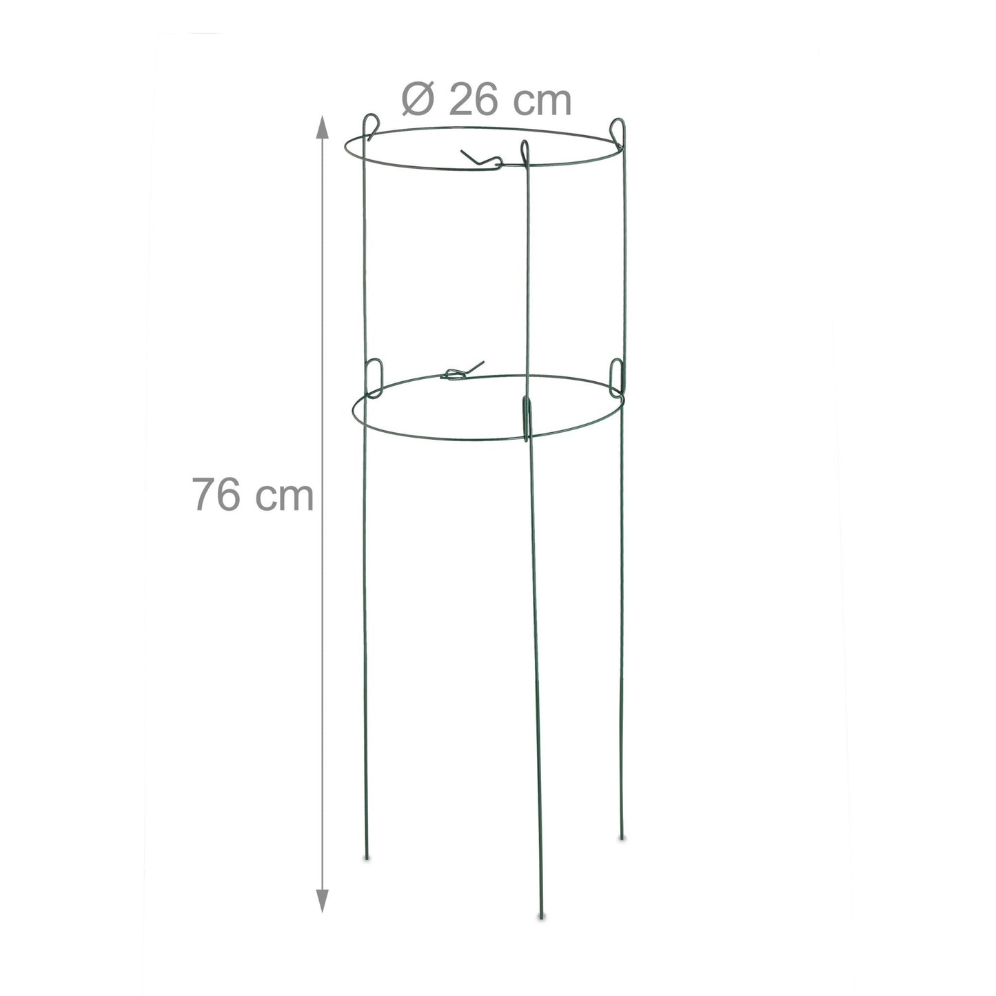 Round climbing supports in a set of 6