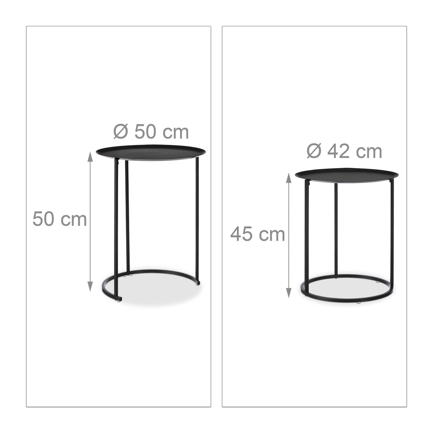 Round coffee table set of 2