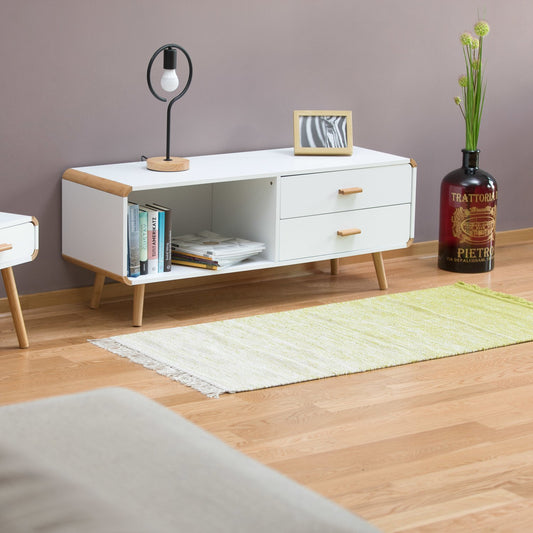 Rounded Edge Sideboard with Storage, Nordic Design