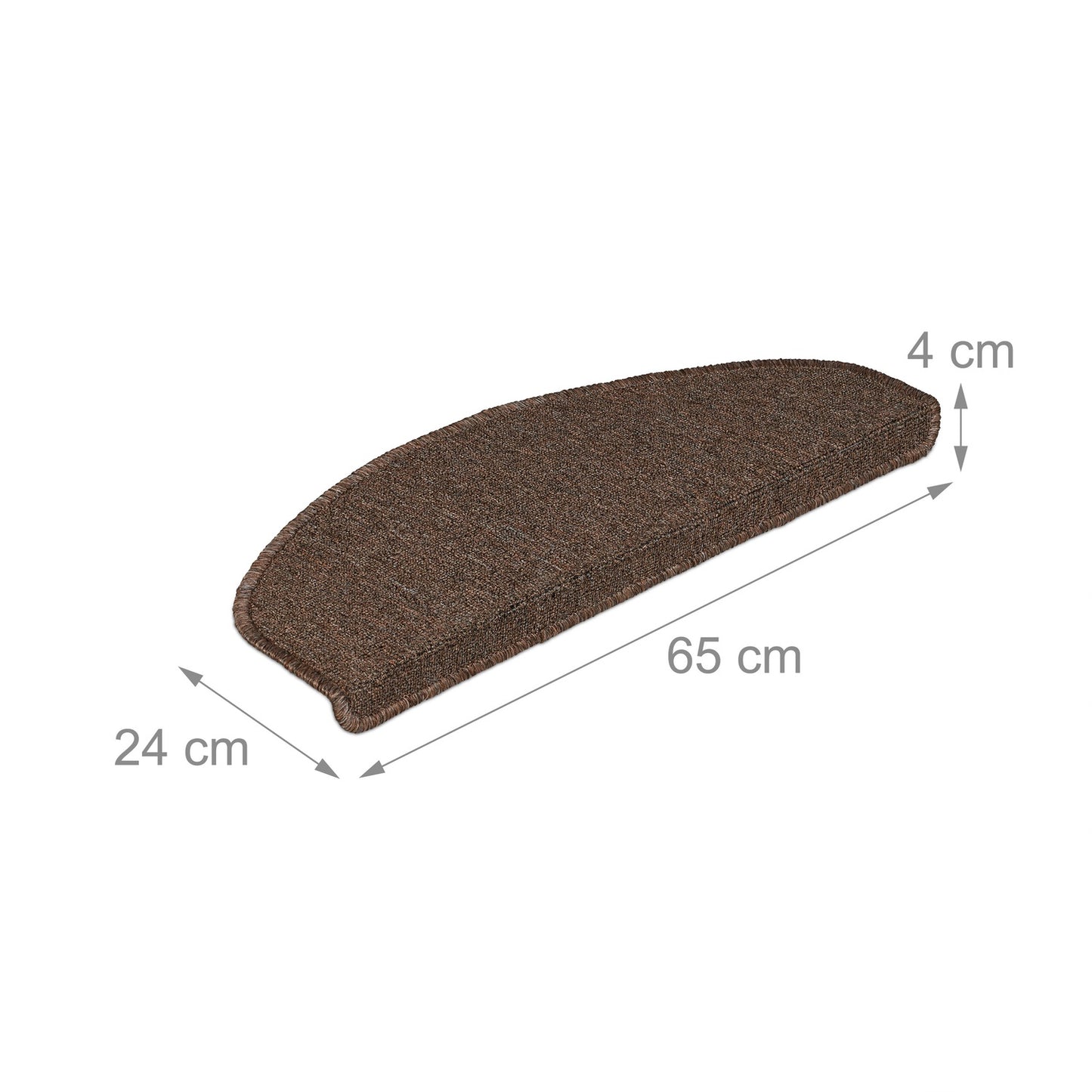 Rounded Stair Treads Set of 15 – Non-Slip Step Mats