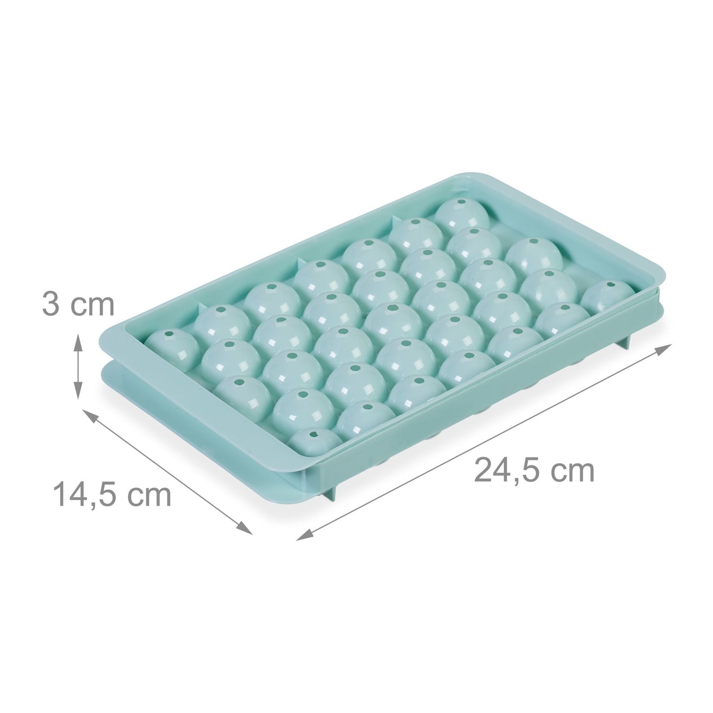 Round ice cube tray set of 4