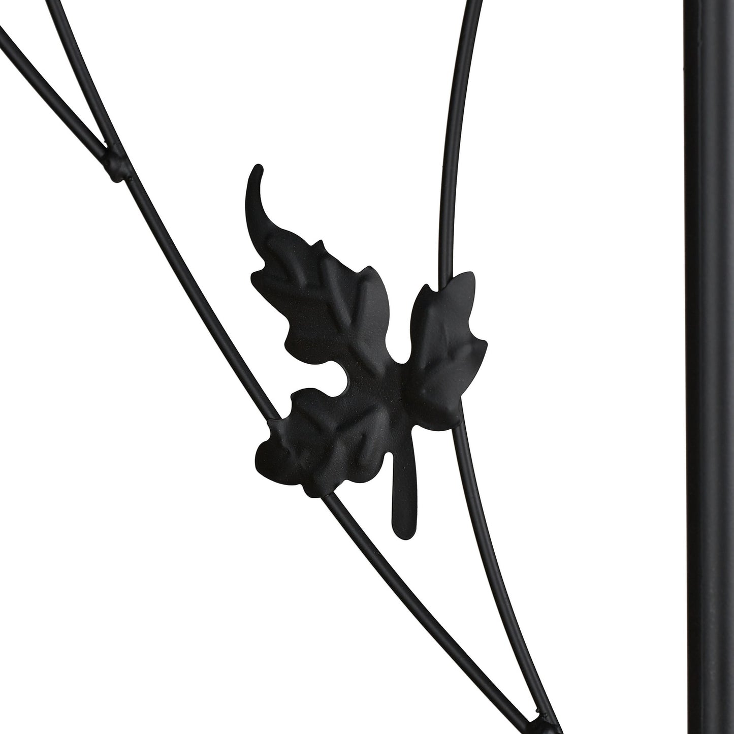 Round rose arch in black