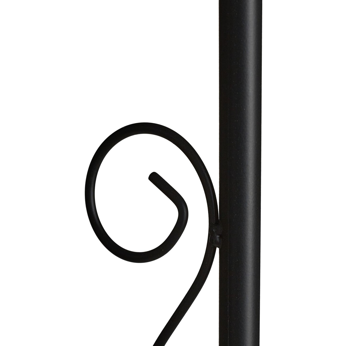 Round rose arch in black