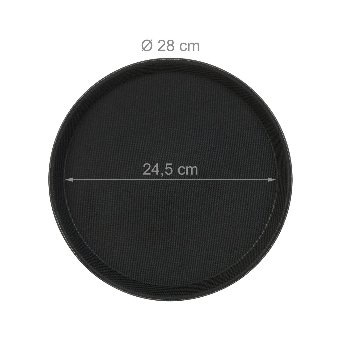Round serving tray set of 5 28 cm