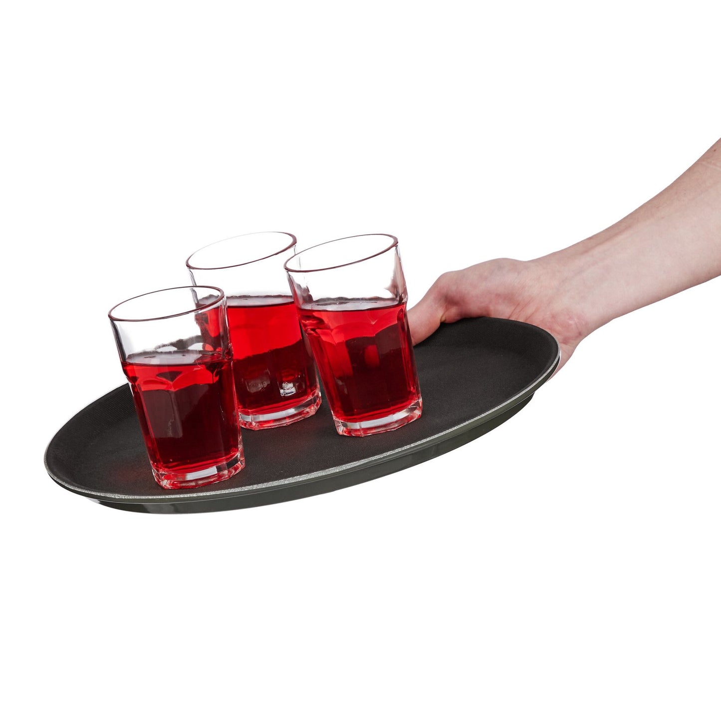 Round serving tray set of 5 35 cm