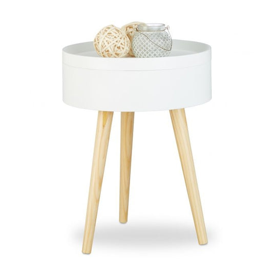 Round side table