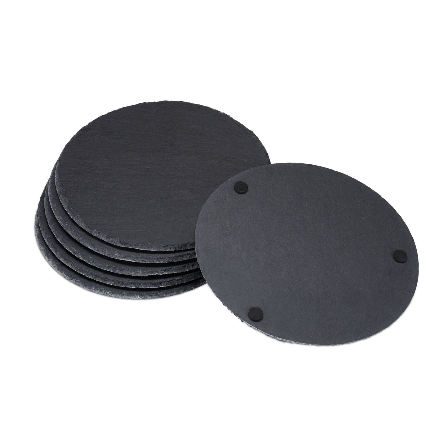 Round slate tiles in sets of 6