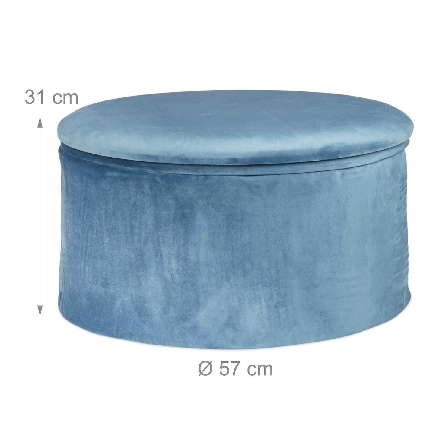 Round stool with storage space