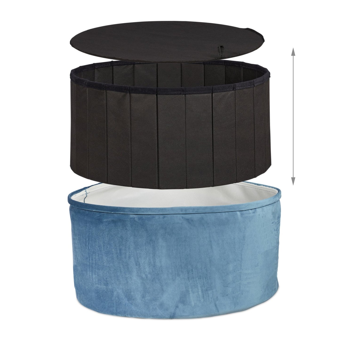Round stool with storage space