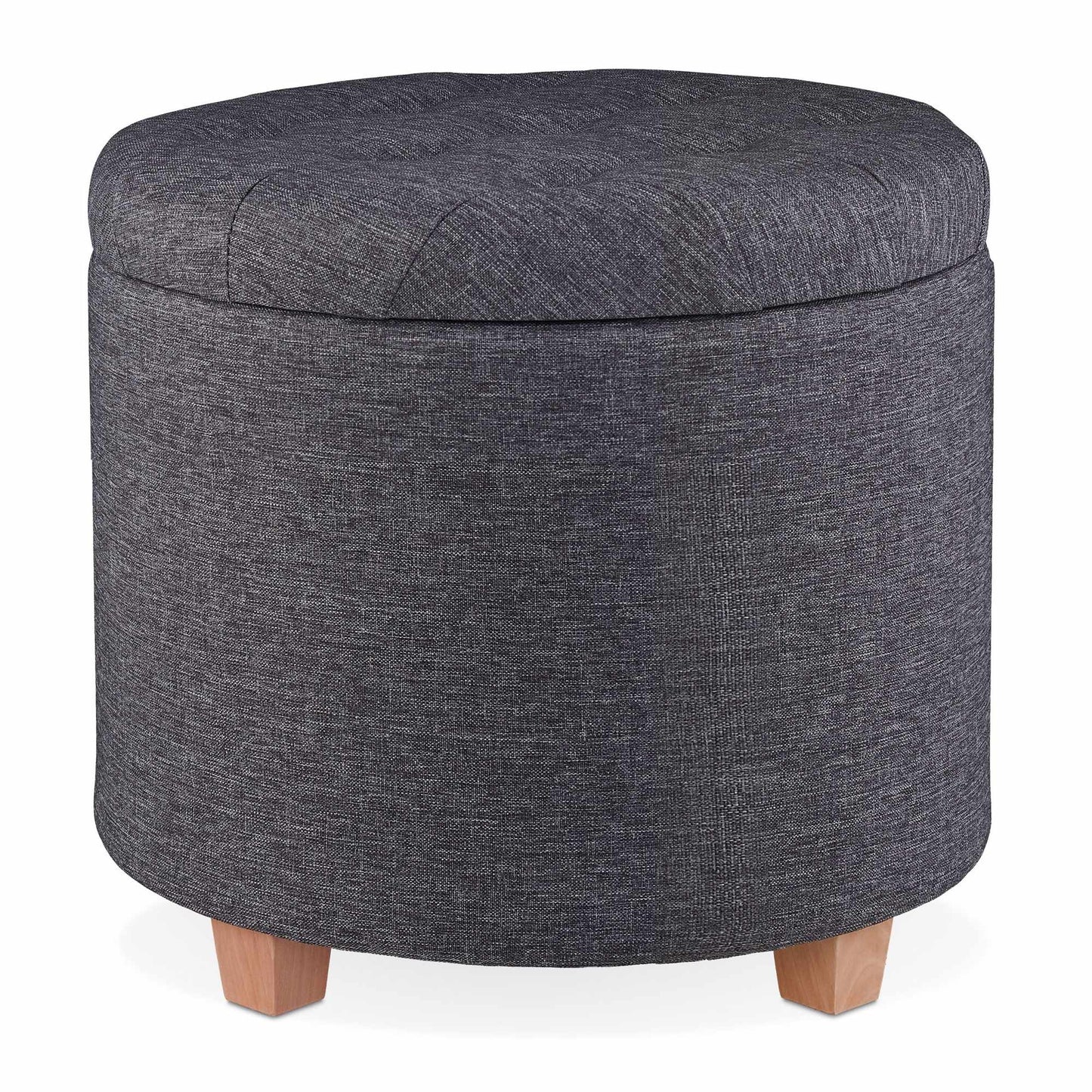 Round stool with storage space