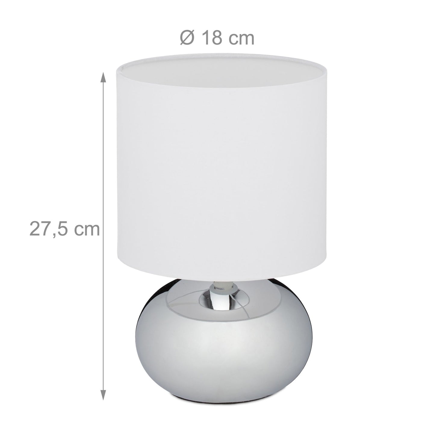 Round table lamp with touch function