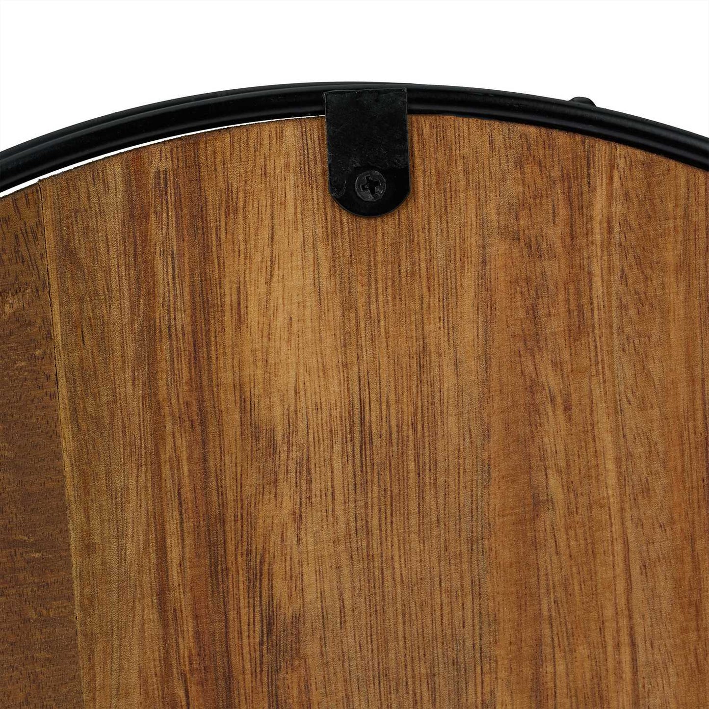 Round tray with metal edge