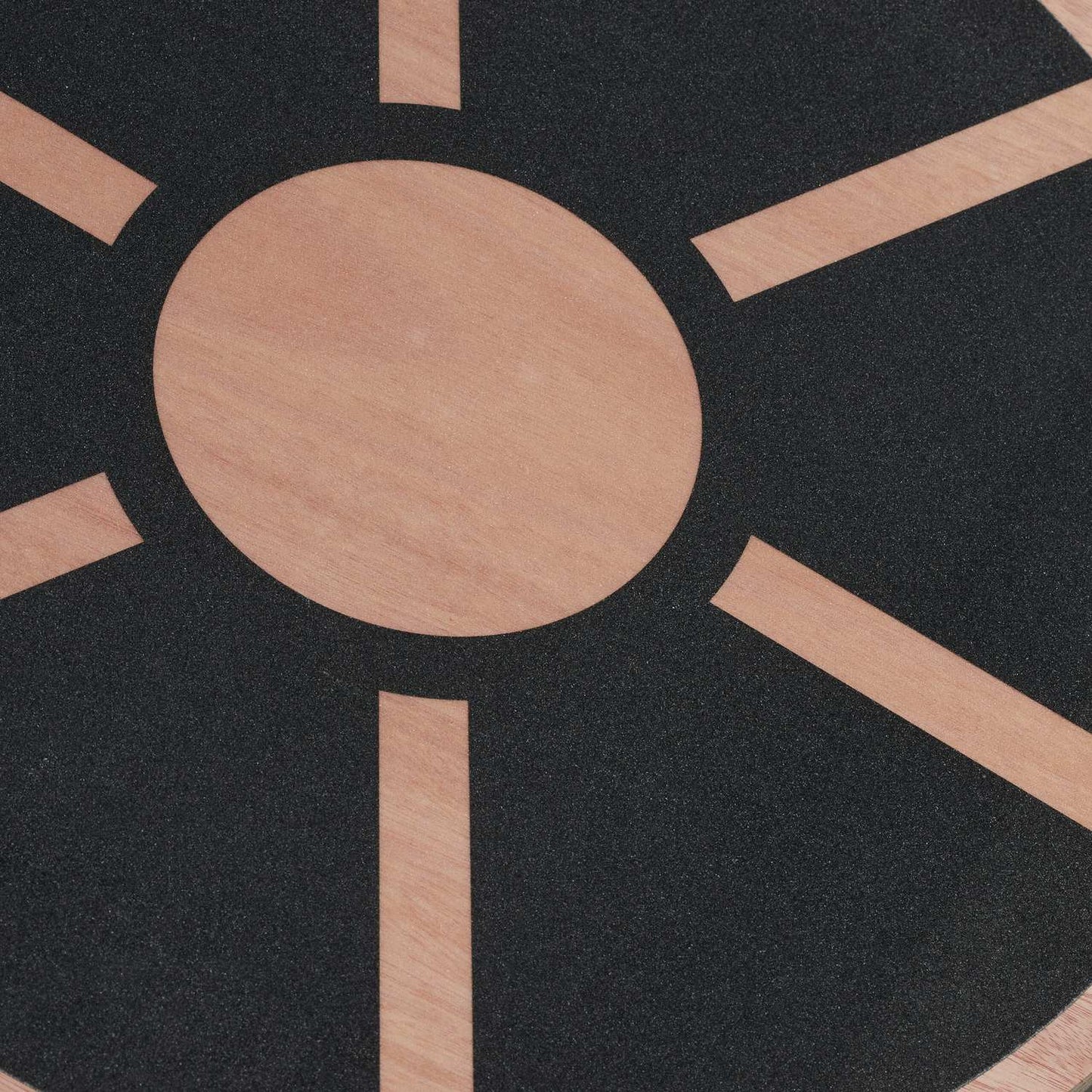 Round wooden balance board