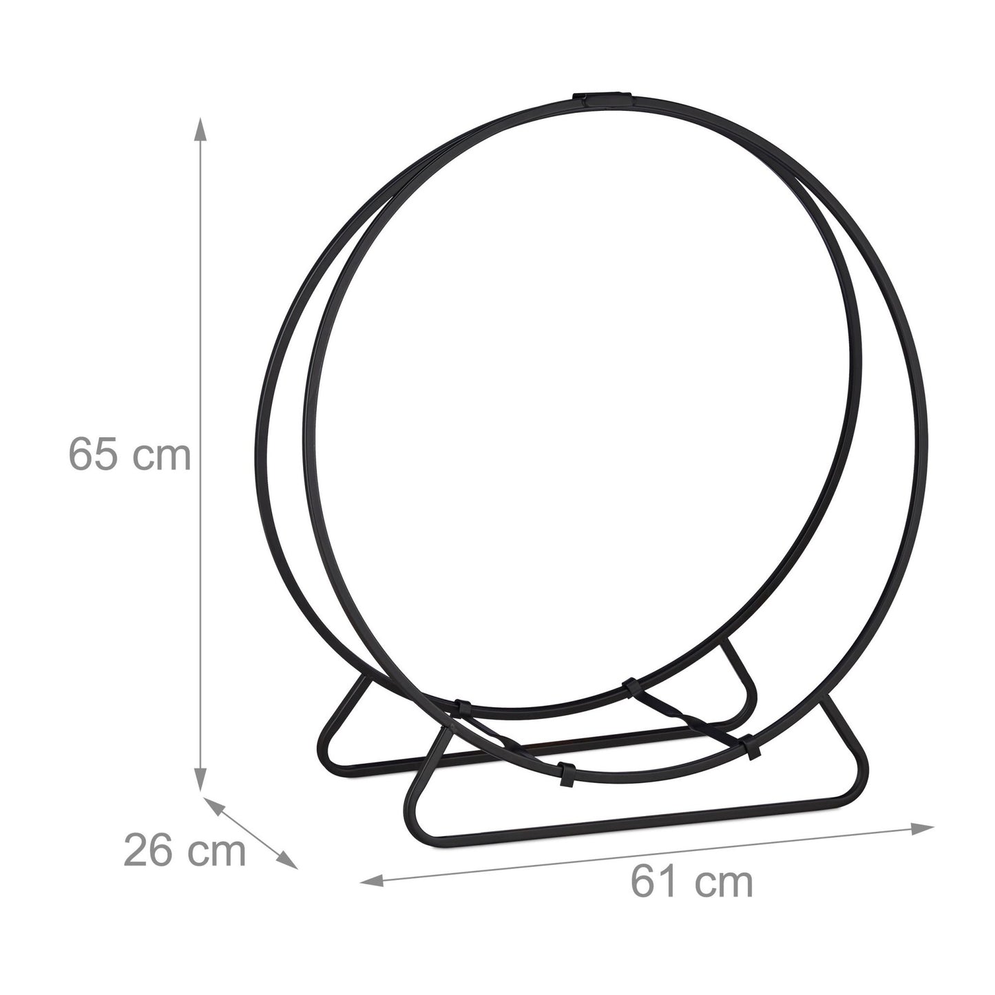 Round wood shelf