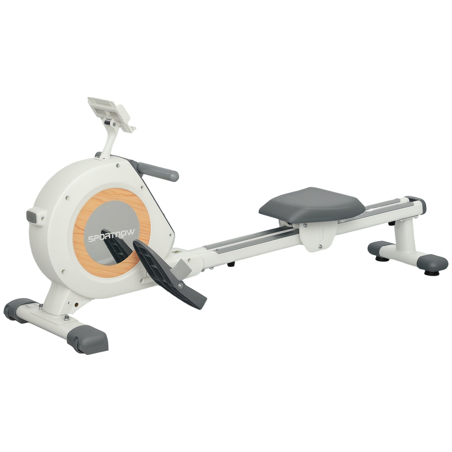 Magnetic rowing machine for the home with 16 resistance levels