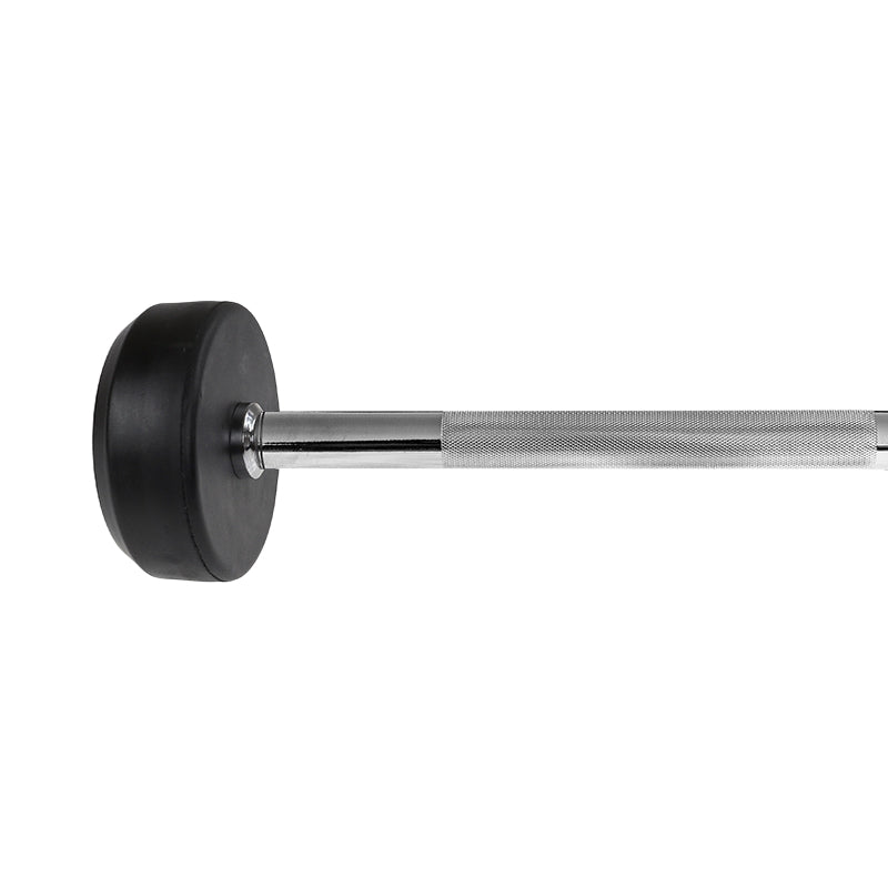 Rubber Coated Barbell, 15 kg, Durable Grip