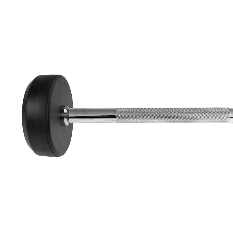 Rubber Coated Barbell, 40 kg, Durable Grip