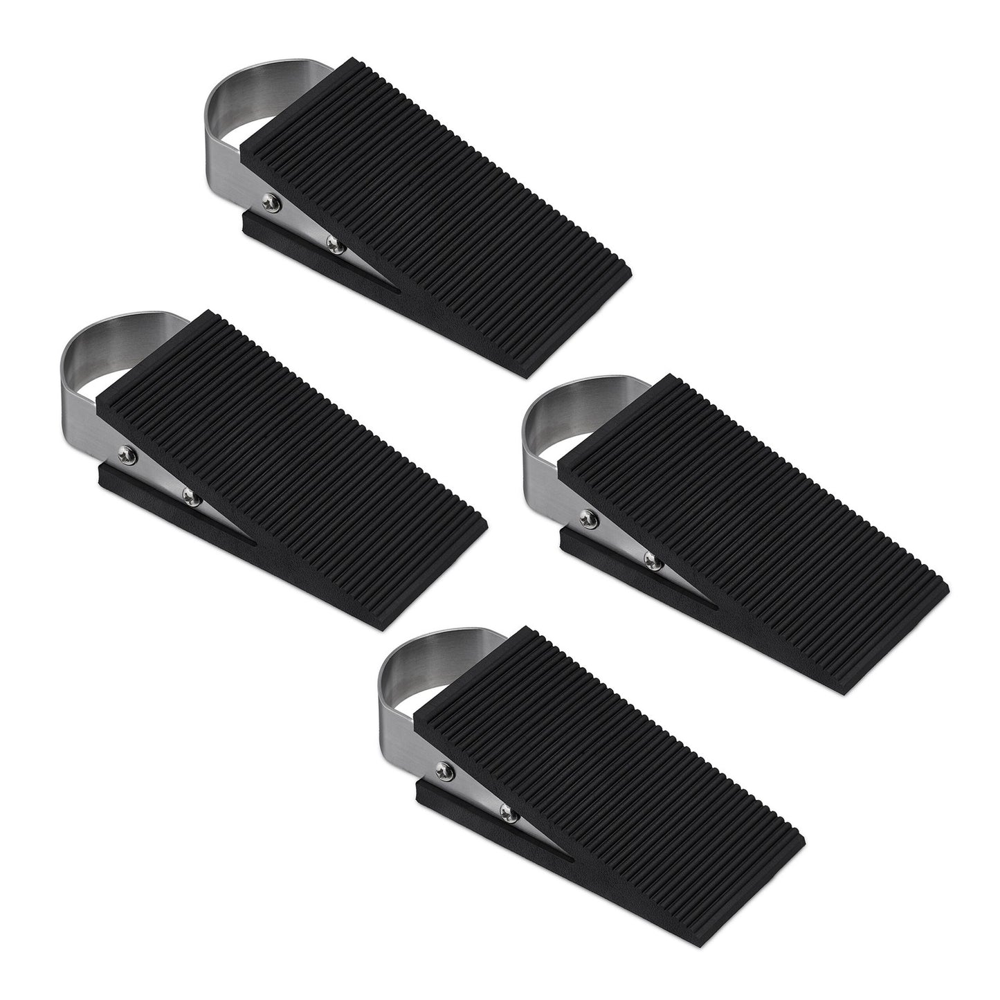 Rubber Door Wedges, Non-Slip, Set of 4
