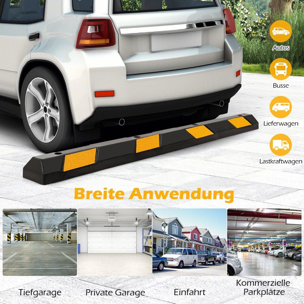 Rubber Parking Stopper, 183 cm, 4000 kg Capacity