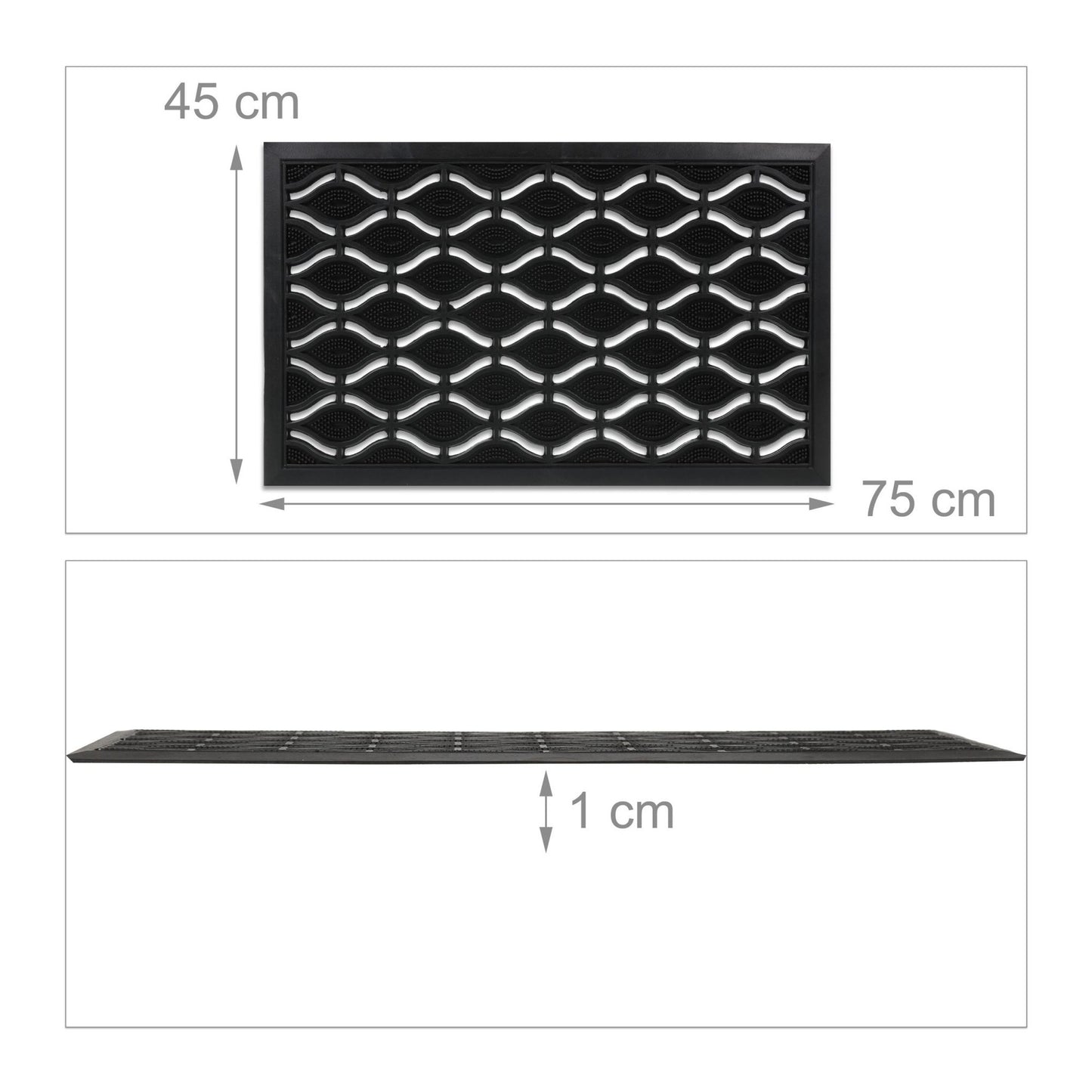 Rubber door mat 45 x 75 cm