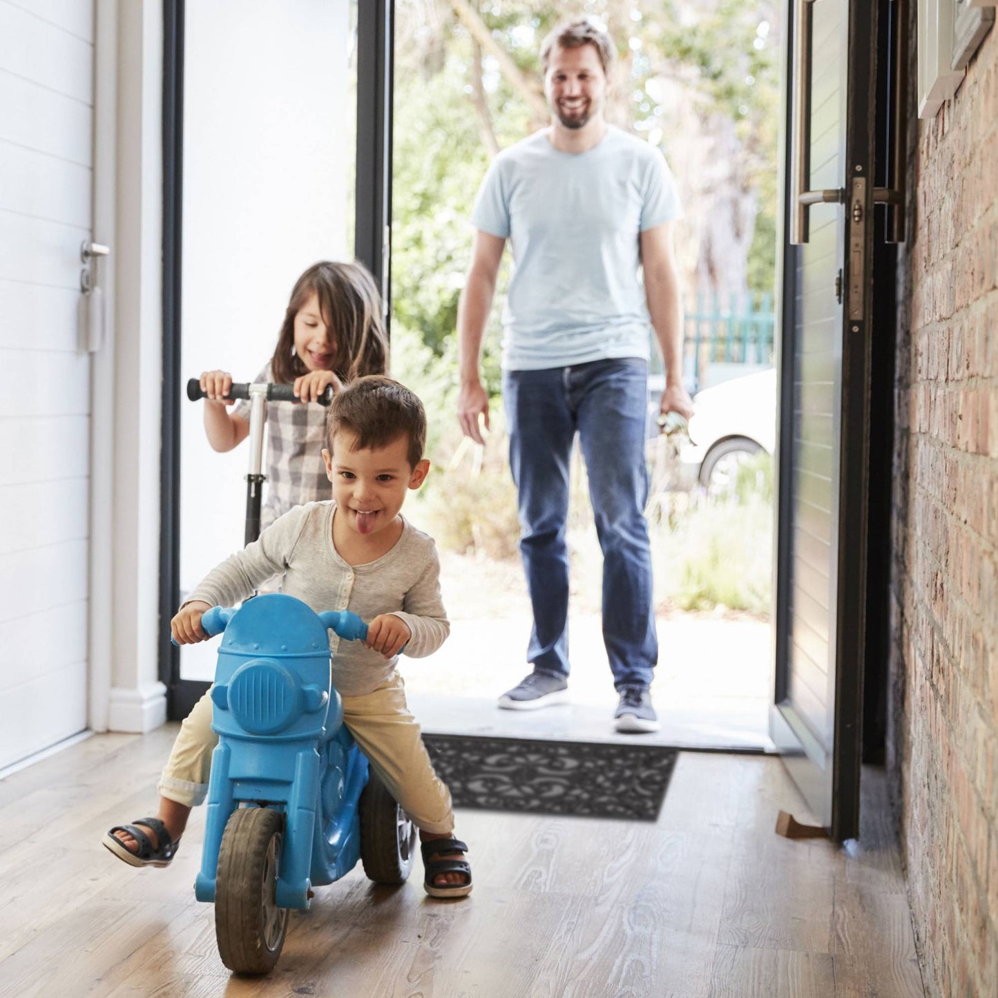 Rubber door mat