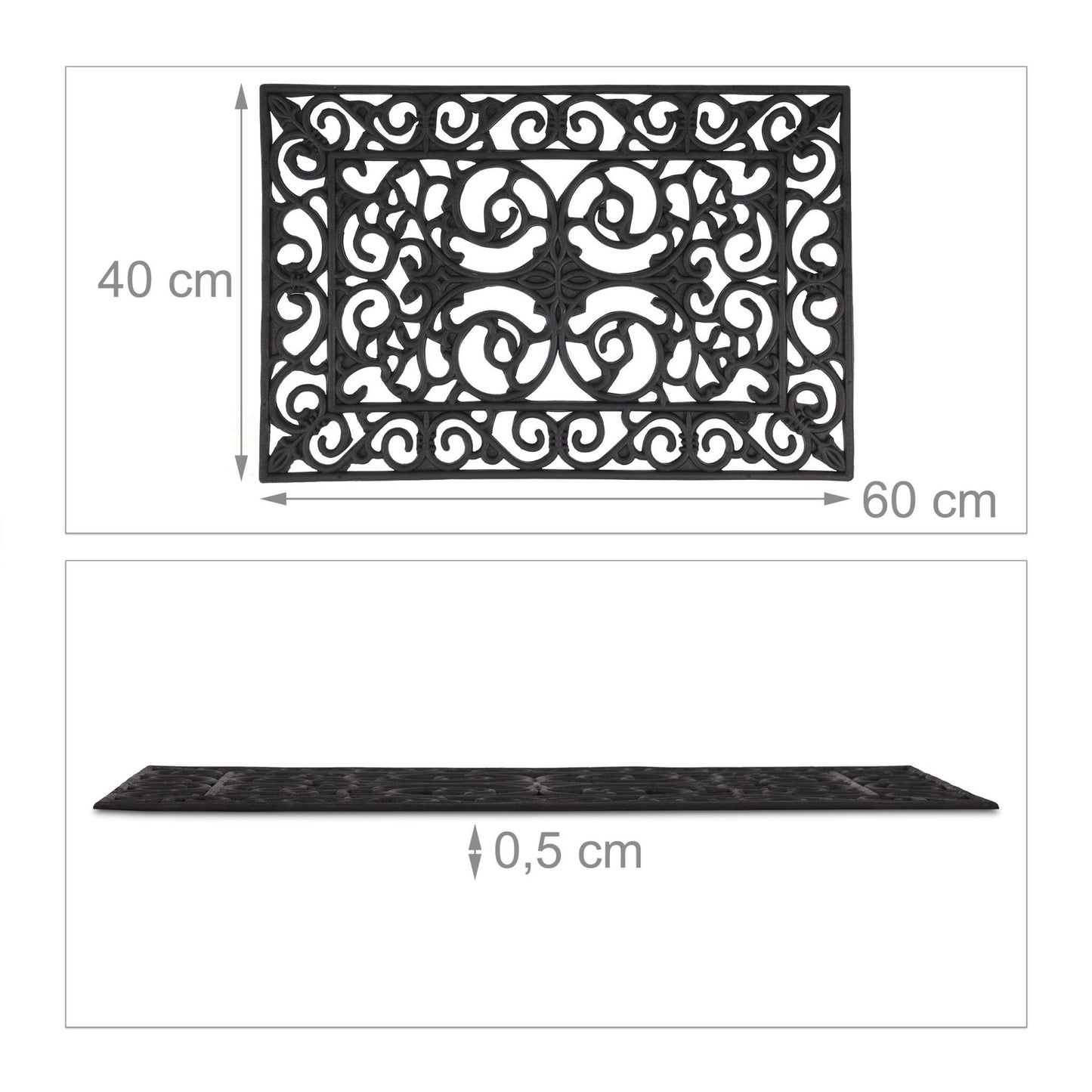 Rubber door mat