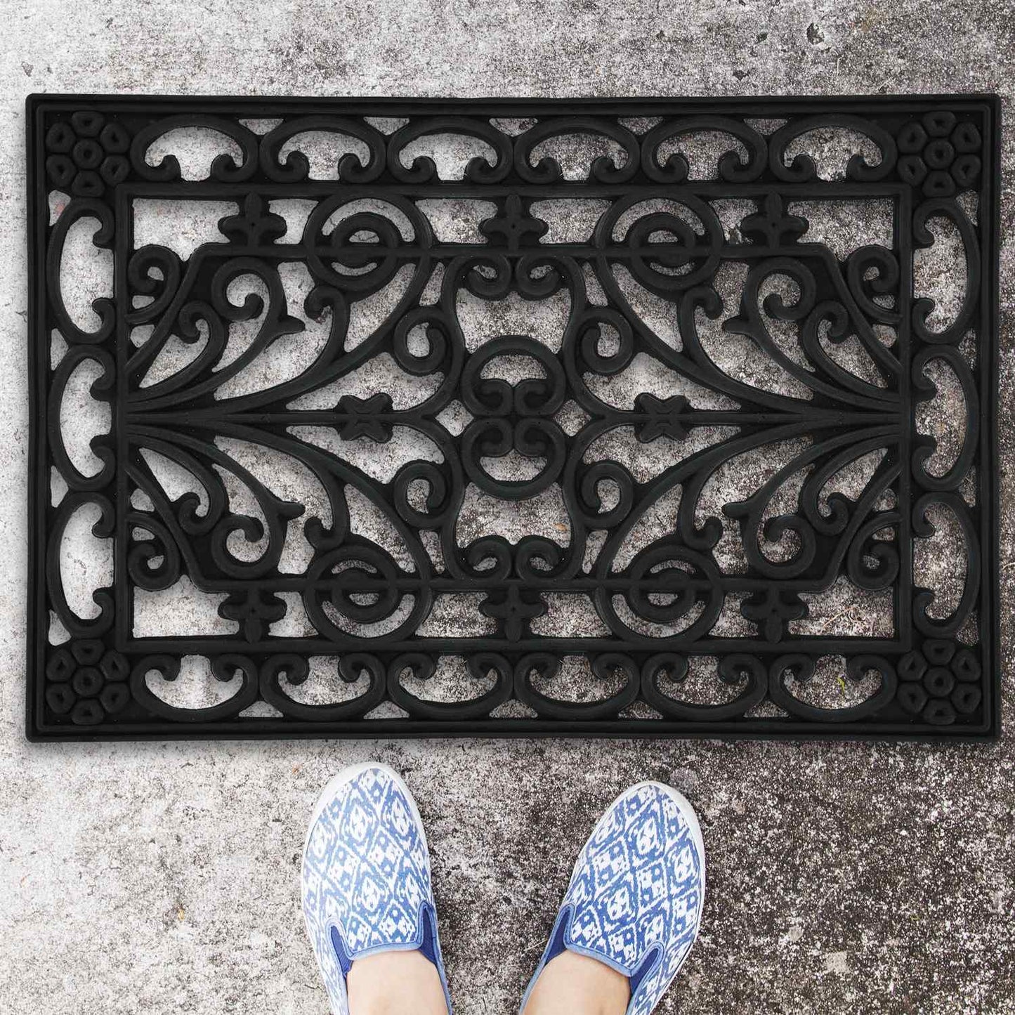 Rubber door mat
