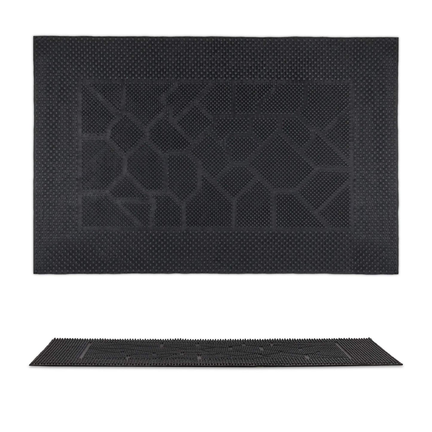 Rubber doormat with pattern