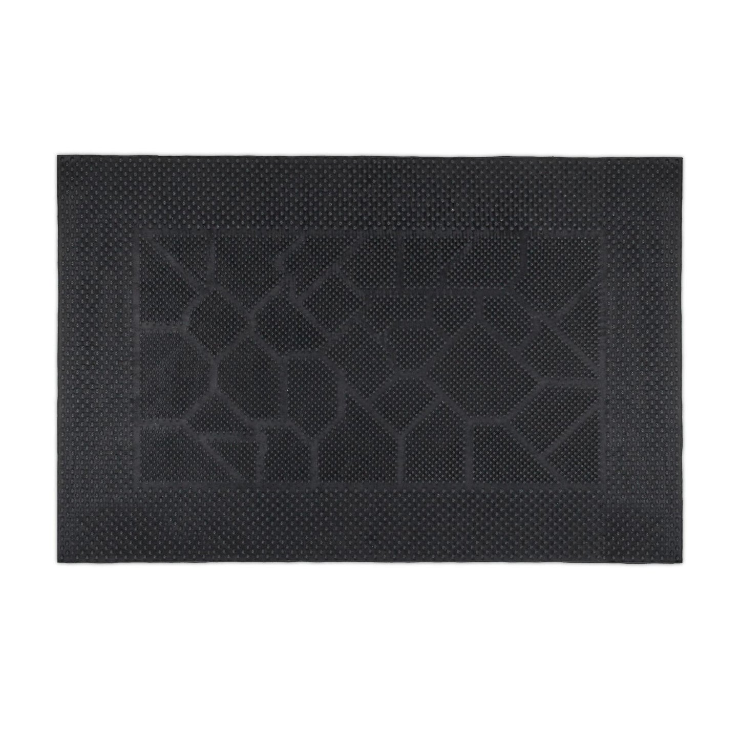 Rubber doormat with pattern