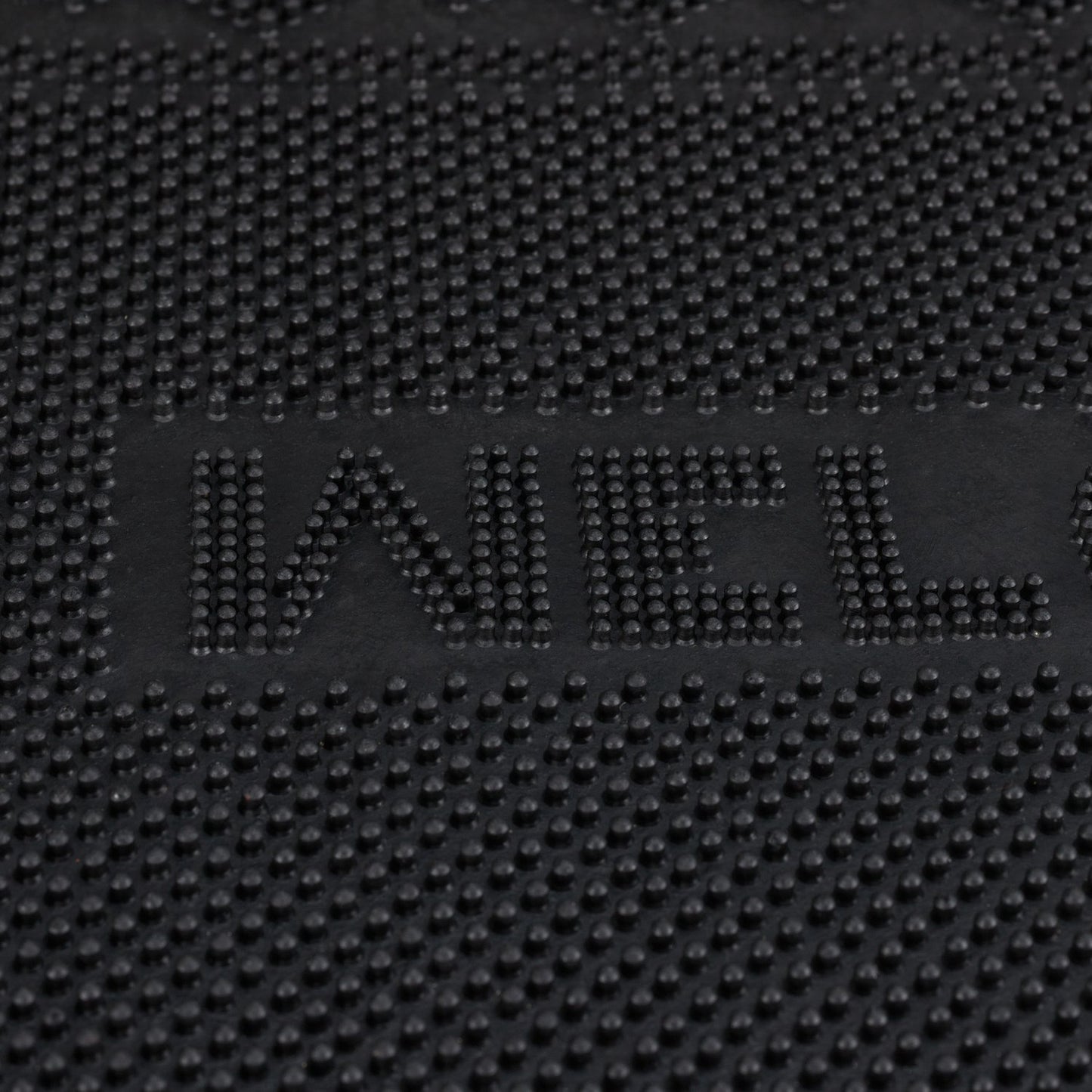 Rubber doormat with text
