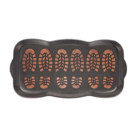 Rubber drip tray for shoes
