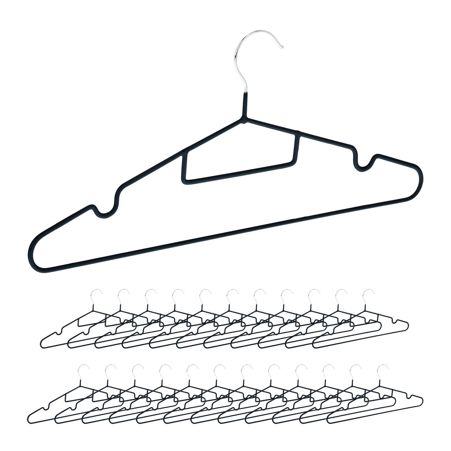 Rubber hangers in a pack of 24