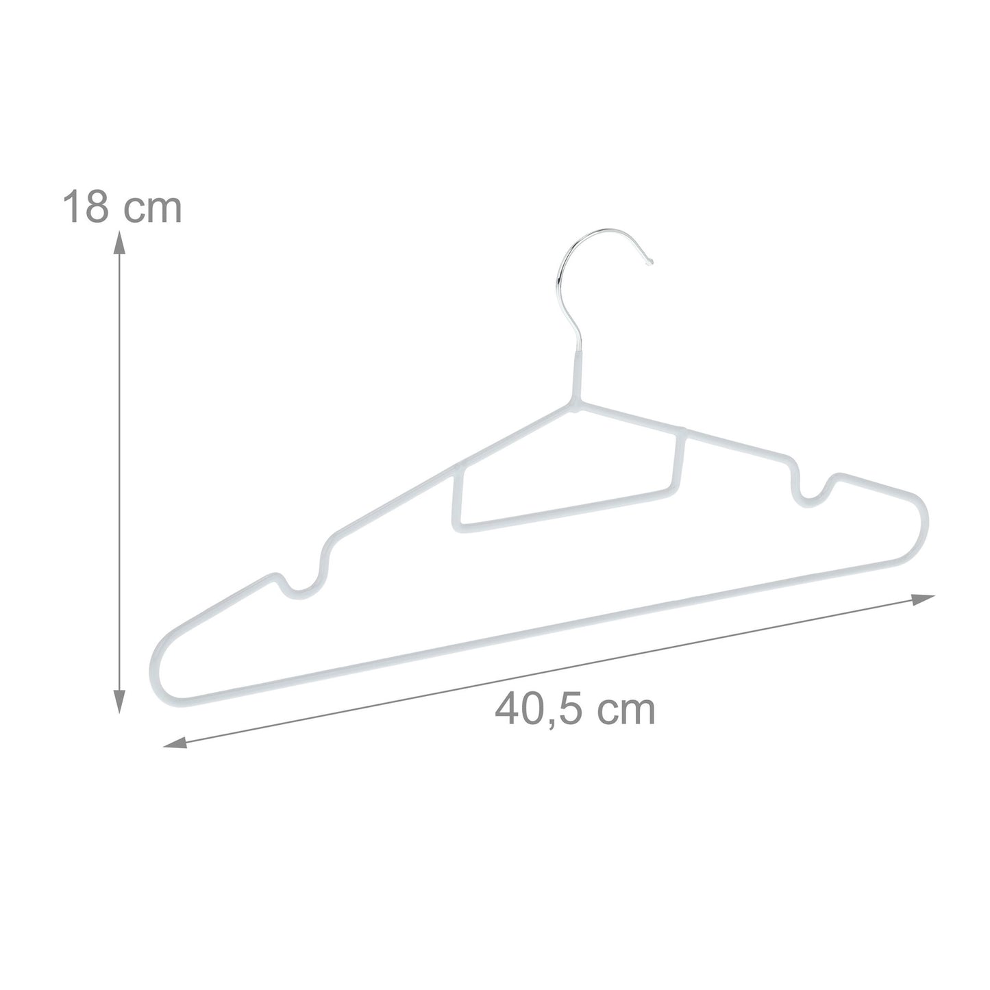 Rubberized coat hangers in a set of 24