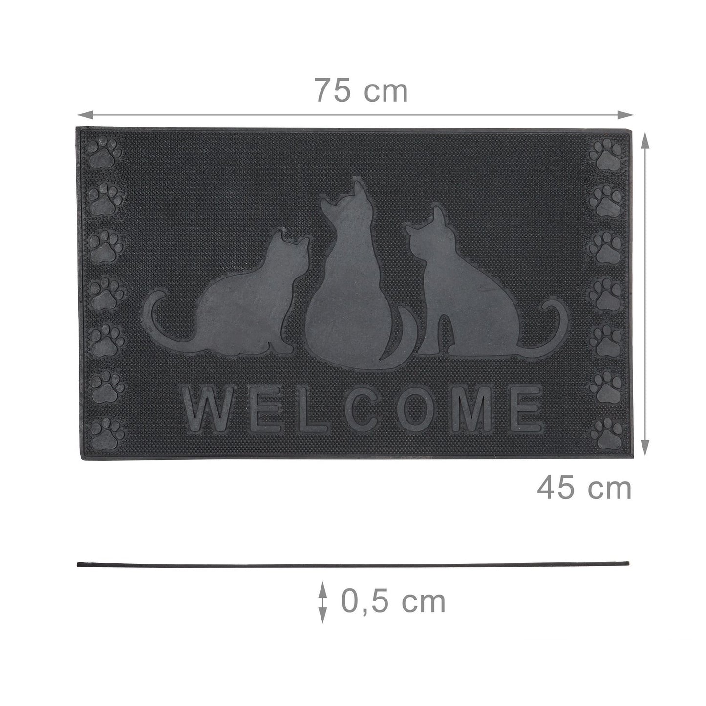 Rubber mat cats