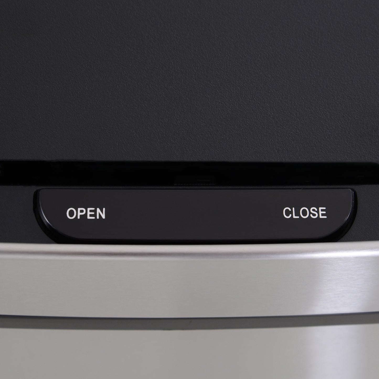72L sensor waste bin in stainless steel, 3-compartment