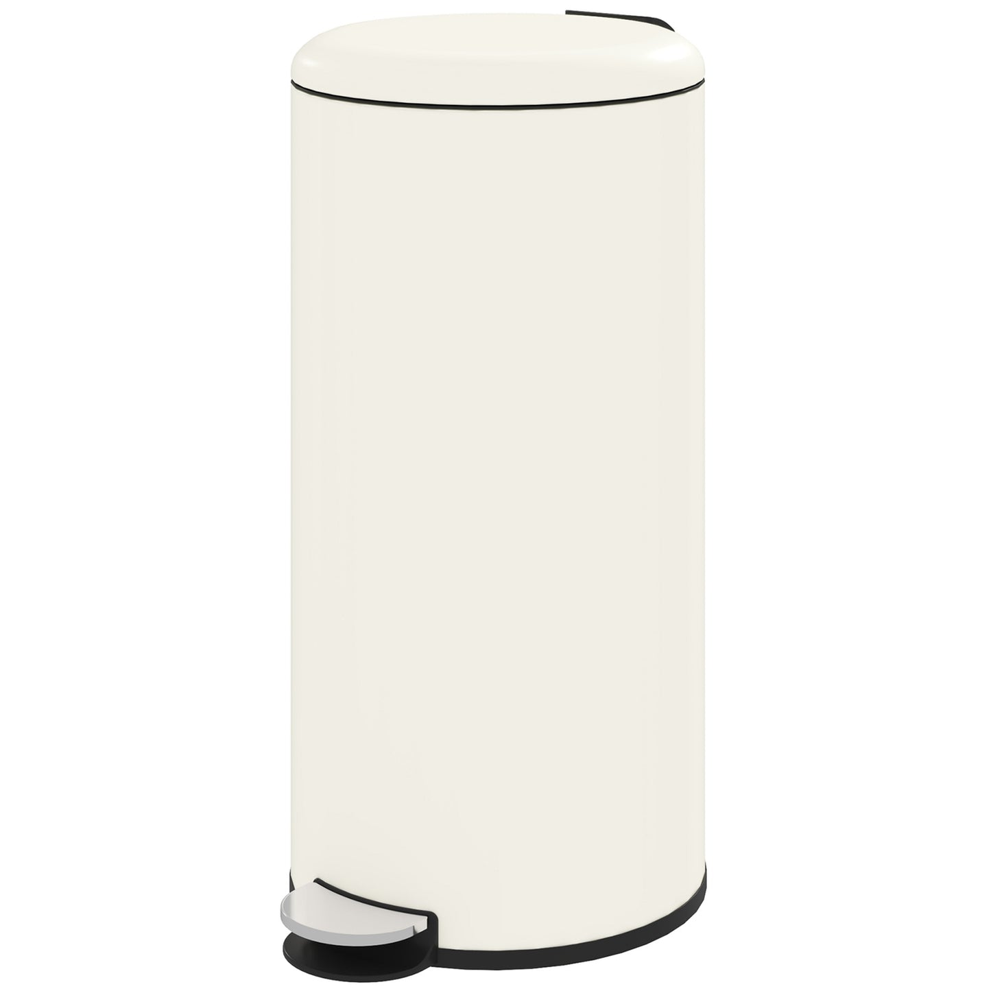 Metal pedal bin with lid - 30L, inner bin included