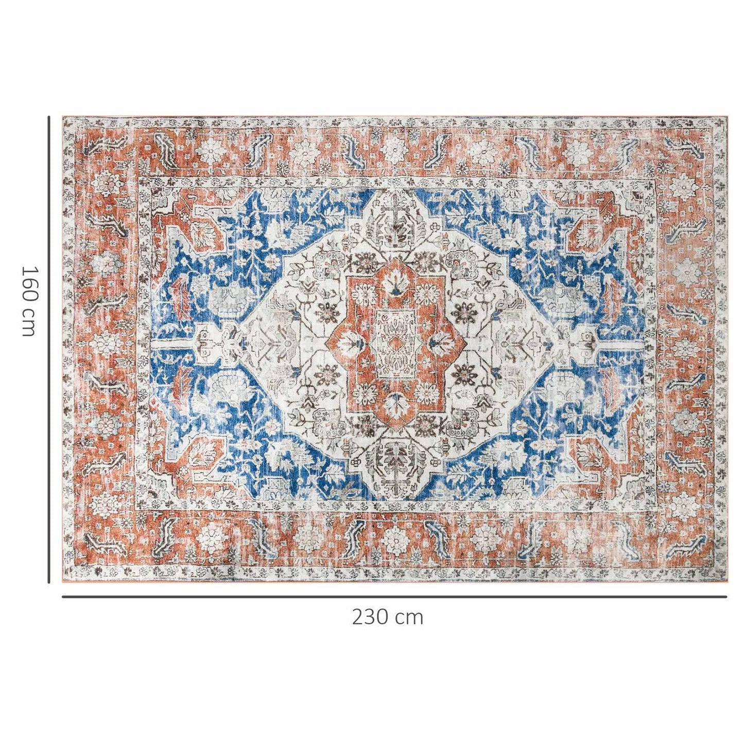 Short pile polyester rug, 230x160 cm - Living room & bedroom