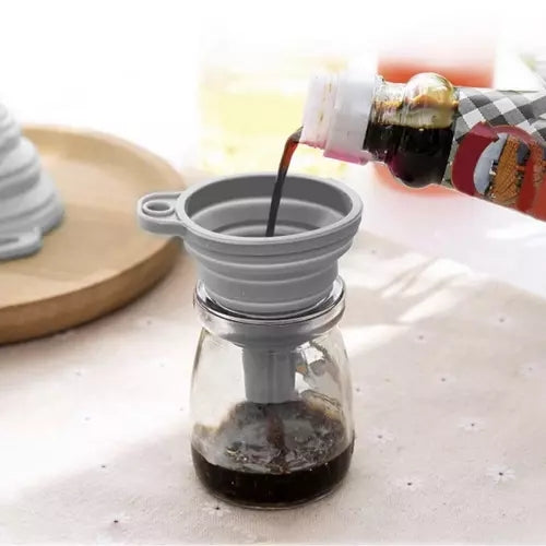 Ruhhy 20758 folding silicone funnel