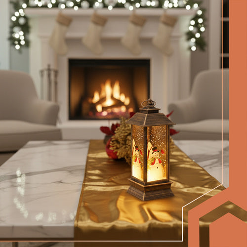 Ruhhy 26754 copper LED Christmas lantern