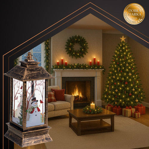 Ruhhy 26754 copper LED Christmas lantern