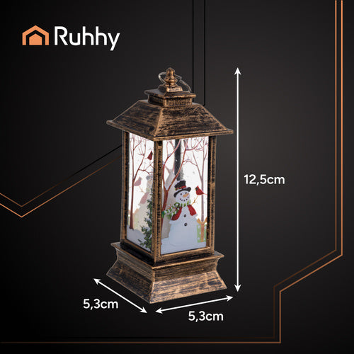 Ruhhy 26754 copper LED Christmas lantern