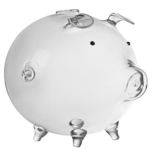 Ruhhy glass piggy bank 22588