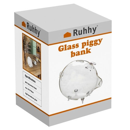 Ruhhy glass piggy bank 22588
