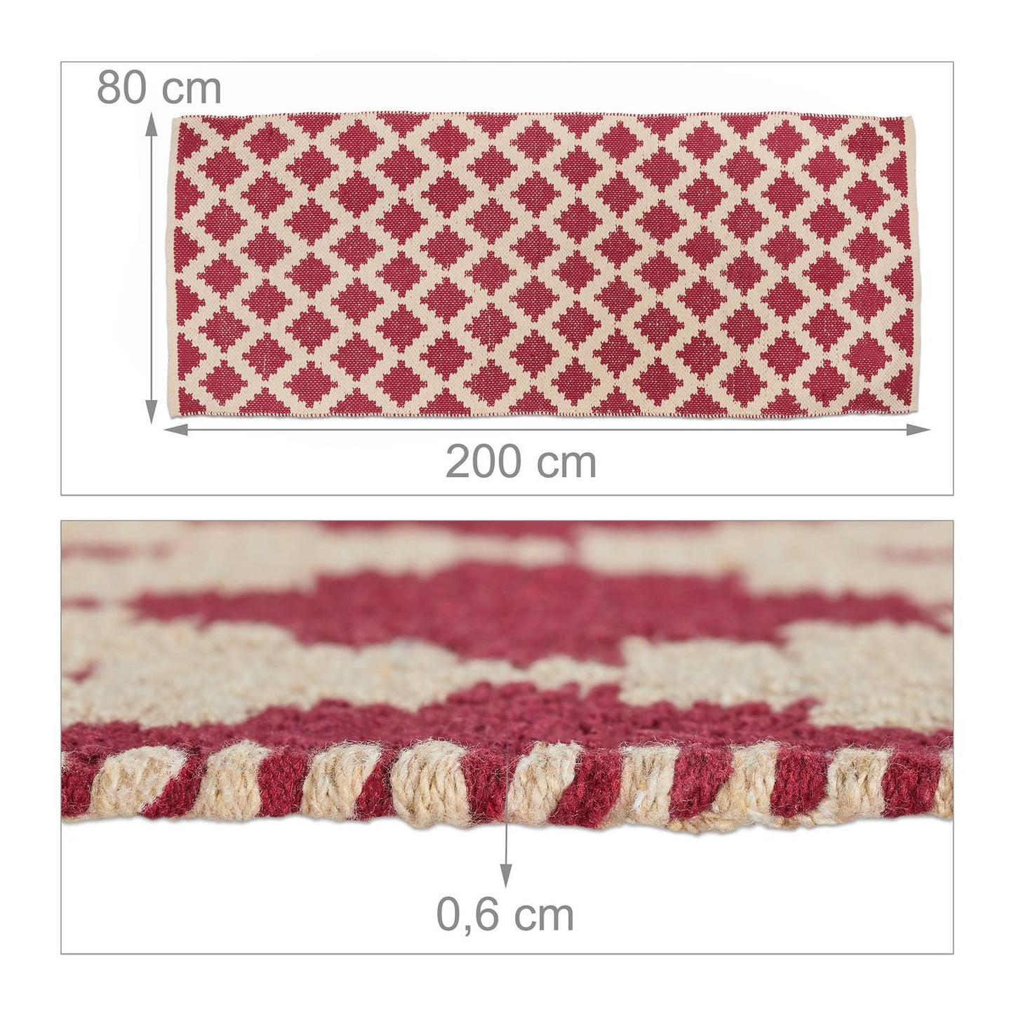 Runner rug 80 x 200 cm