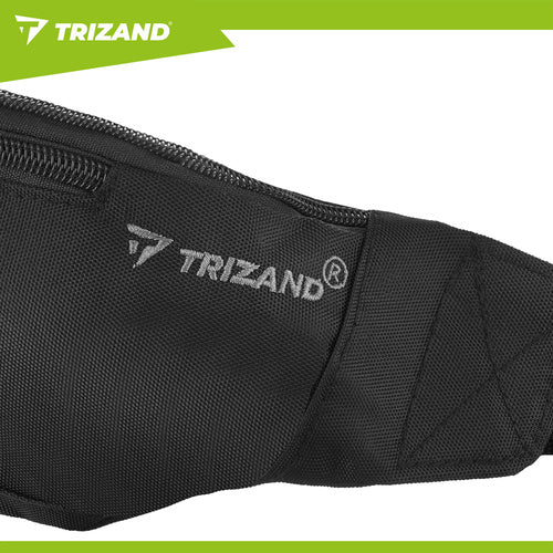 Running Waist Bag, Black, 2L Capacity, Adjustable Strap