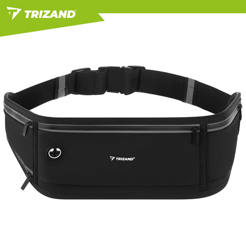 Running Waist Bag, Black, Fits Phones Up to 7 Inches